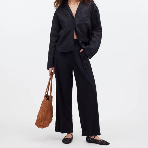 Madewell Pull-On Straight Crop Pant 2 - Picture 1 of 11